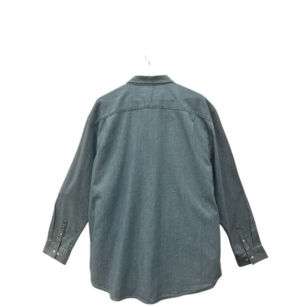 Calvin Klein Classic Denim Button -Down Shirt Relaxed Fit Size XXL - Picture 4 of 6